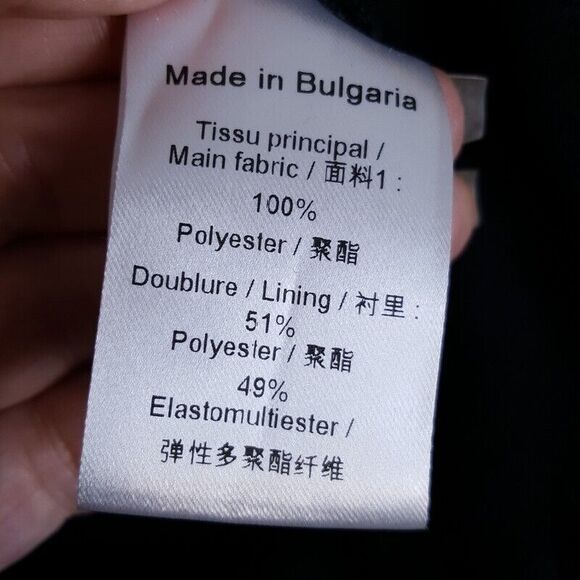 ANNE VALERIE HASH Womens Pants Size 36 Black Slim Leg Raw Hem POUR CARTIER - Picture 7 of 8